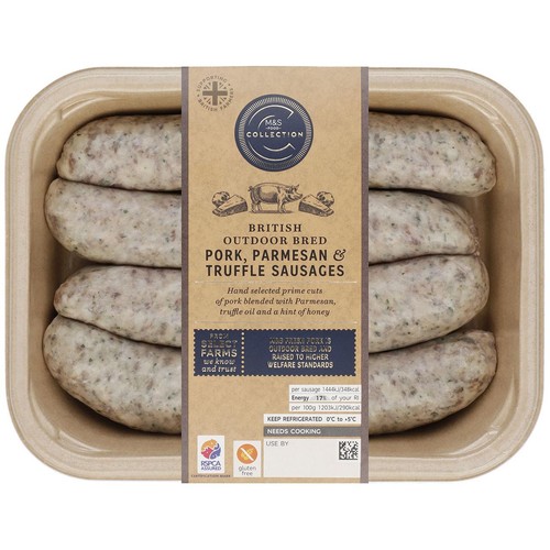 M&S Collection British Pork, Parmesan & Truffle Sausages
