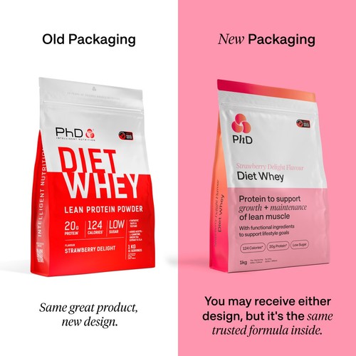 PhD Nutrition Strawberry Delight Diet Whey Powder