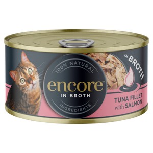 Encore Cat Pouch, Tuna Fillet with Prawn in Broth