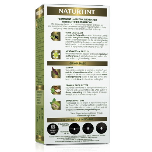 Naturtint Permanent Hair Colour Gel 2N Brown-Black