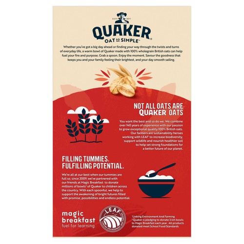 Quaker Oat So Simple Original Porridge Sachets Cereal