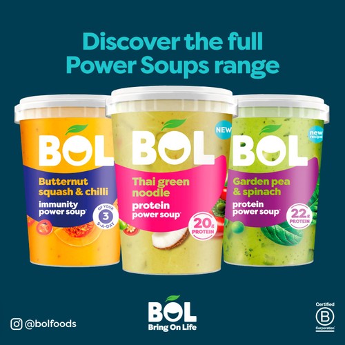 BOL Tomato, Red Pepper & Lentil Power Soup