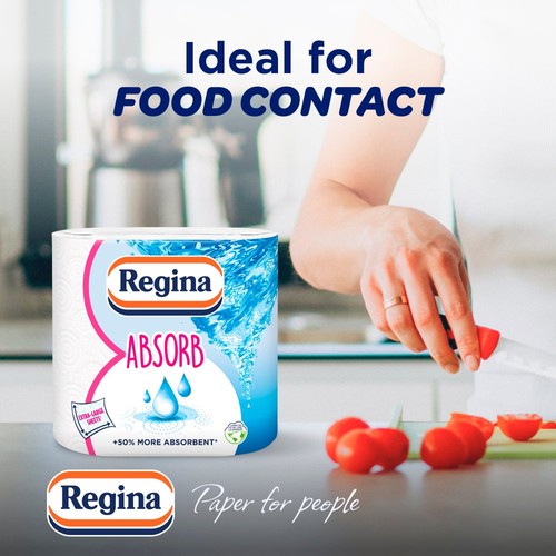 Regina Absorb Kitchen Roll 150 Supersized Sheets 2 Roll