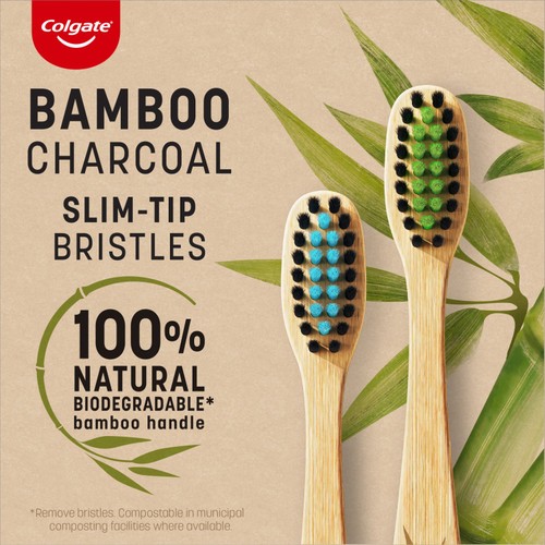 Colgate Bamboo Charcoal Soft Manual Toothbrush 