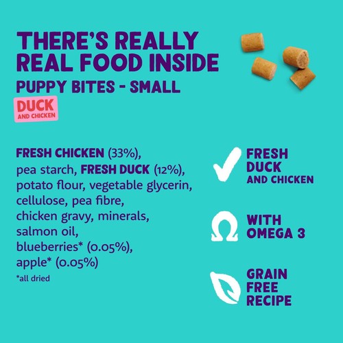 Edgard & Cooper Fresh Dog Small Bites Puppy Grain Free Duck & Chicken