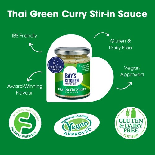 Bay's Kitchen Thai Green Curry Low Fodmap Stir-in Sauce