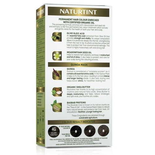 Naturtint Permanent Hair Colour Gel 4G Golden Chestnut