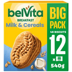 Belvita Breakfast Soft Bakes Chocolate Filled Cereal Snack Bars Pack 5 x 50g