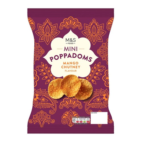 M&S Mango Chutney Flavour Mini Poppadoms