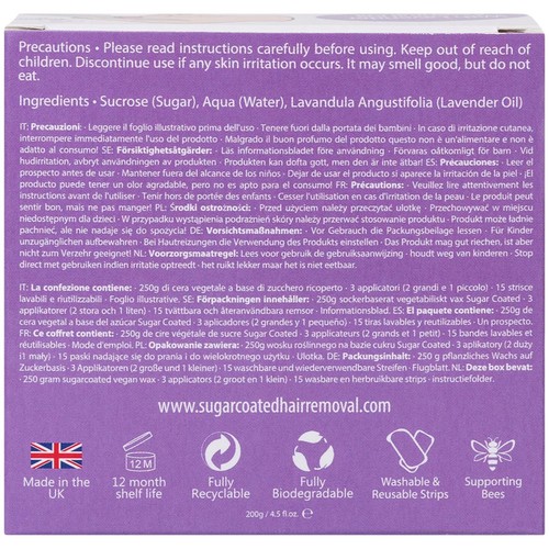 Sugar Coated Facial Hair Removal Kit With Lavender Essential Oil