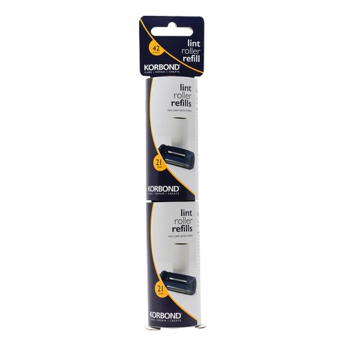Korbond Lint Roller Refills - 21 Sheets