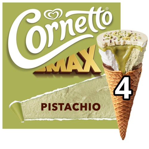 Cornetto MAX Pistachio Ice Cream Cones