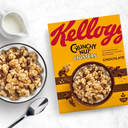 Kellogg's Crunchy Nut Clusters Chocolate Breakfast Cereal