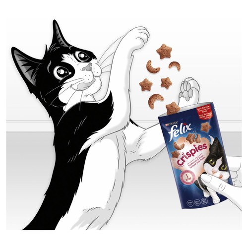 Felix Crispies Salmon & Trout Cat Treats 
