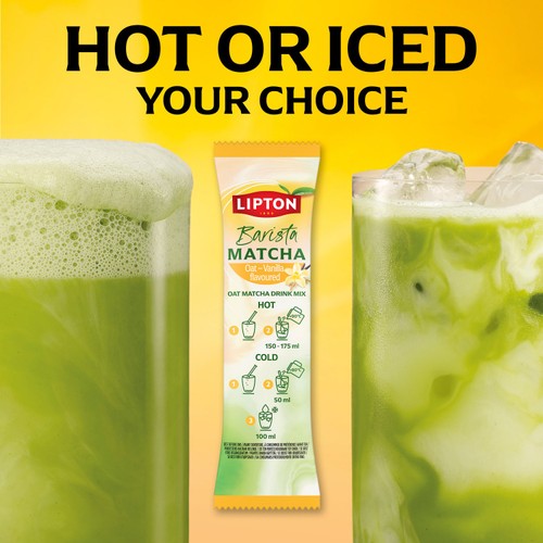 Lipton Barista Vanilla Oat Matcha Latte Sachets