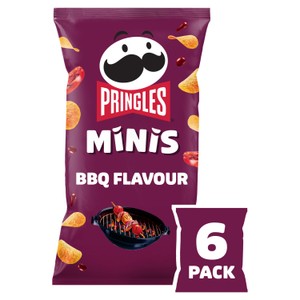 Pringles Minis BBQ Multipack Crisps 6x20g