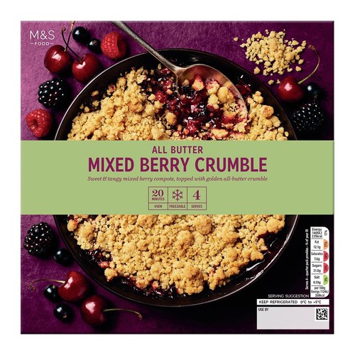 M&S Mixed Berry Crumble
