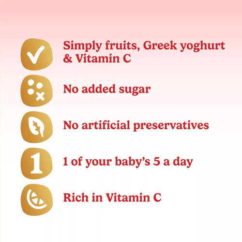 Cow & Gate Fruit Pouch Forest Fruit Smoothie Baby Food Snack 4+ Months