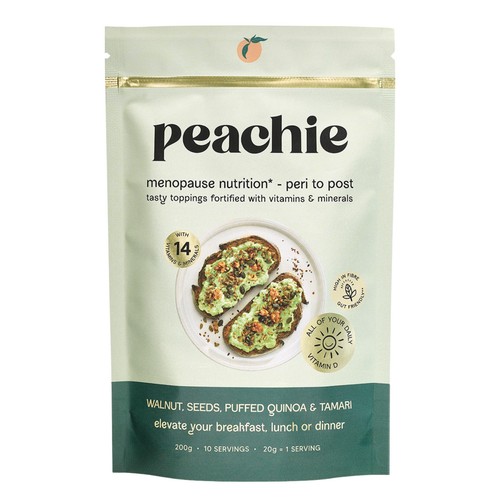 Peachie Walnut, Seeds, Puffed Quinoa & Tamari Toppings
