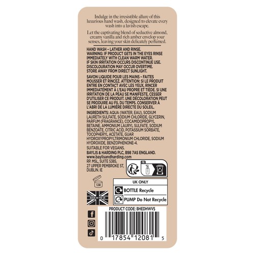 Baylis & Harding The EDIT Vanilla Seduction Hand Wash