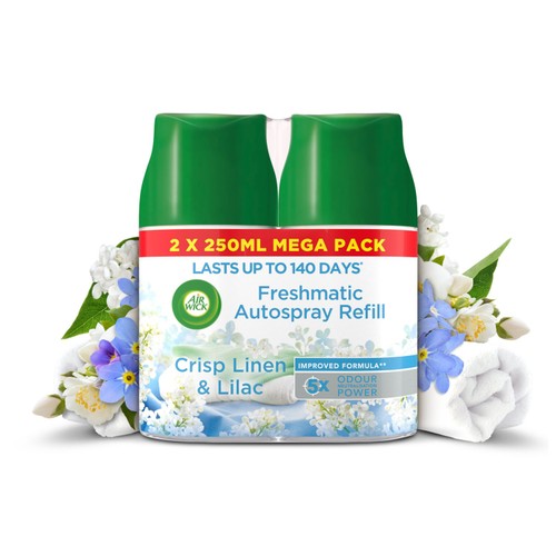 Airwick Crisp Linen & Lilac Freshmatic Twin Refill