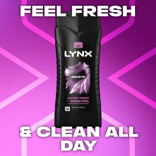 Lynx Excite Body Wash Shower Gel 