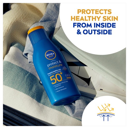 NIVEA SUN Protect & Moisture SPF 50+ Sun Lotion Travel Size