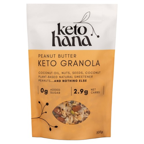 Keto Hana Peanut Butter Low Sugar Granola