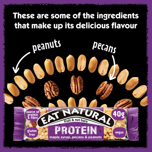 Eat Natural Maple Syrup, Pecan and Peanut Bars