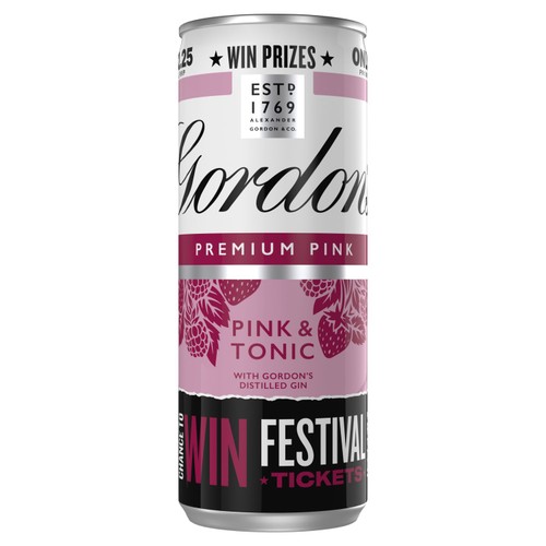 Gordon's Pink Gin & Tonic Can