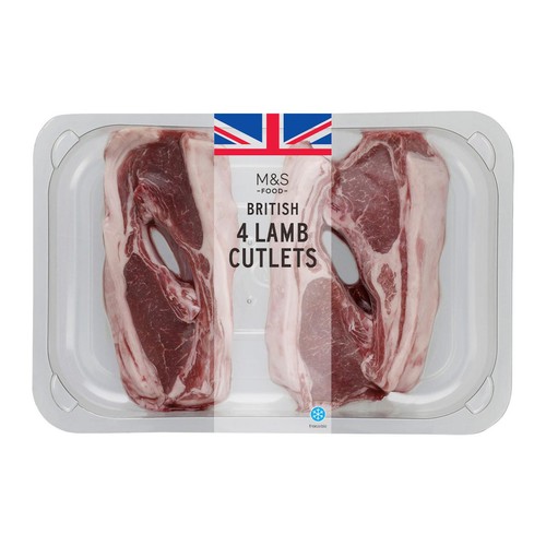 M&S British 4 Lamb Cutlets