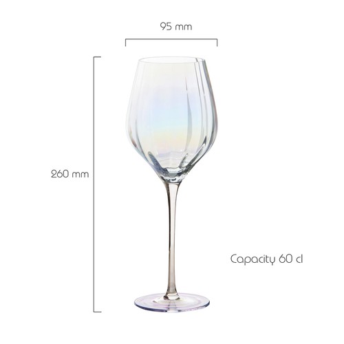 Anton Studio Designs, Palazzo Wine Glasses, Set of 2, 600ml, Lustre
