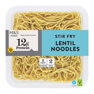 High Protein Lentil Noodles with Turmeric
