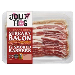 The Jolly Hog Smoked Streaky Bacon 180g