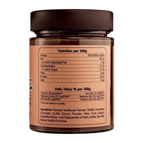 SUNFLY Sunflower Seed Butter, Cocoa Spread