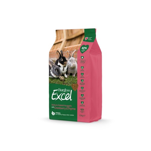 Burgess Excel Mature Rabbit Food with Cranberry & Thyme