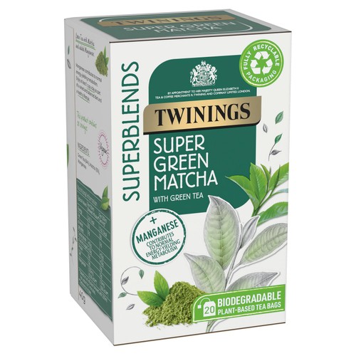 Twinings Superblends Super Green Matcha, 20 Tea Bags