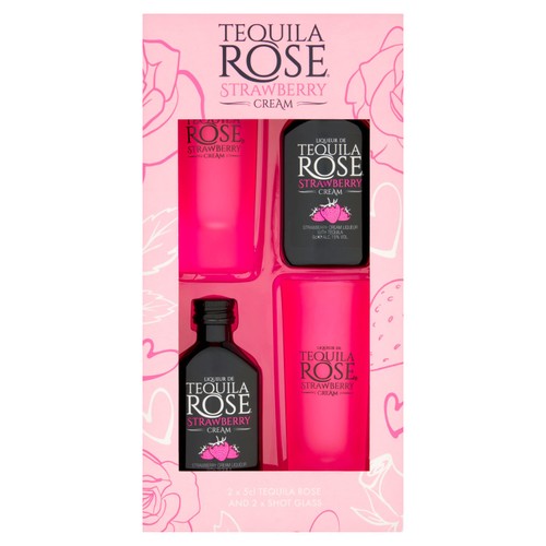 Tequila Rose Duo with Shot Glasses Gift Set