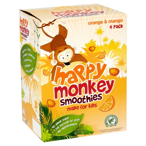 Happy Monkey Orange & Mango Kids Smoothie