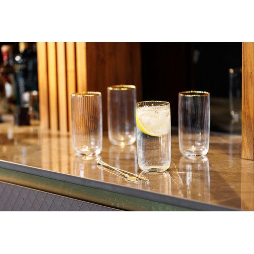 Mikasa Sorrento 4pc Highball Glasses, 510ml, Gift boxed
