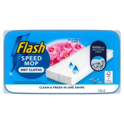 Flash Speed Mop Wet Cloth Multi-Surface Refills Wild Orchid
