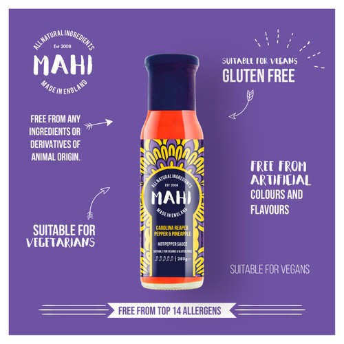 MAHI Carolina Reaper & Pineapple Hot Sauce