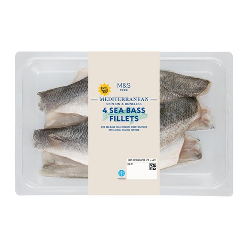 M&S 4 Sea Bass Fillets