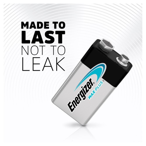 Energizer Max Plus 9V Batteries, Alkaline 