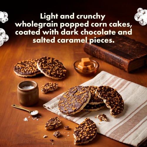 Kallo Dark Chocolate & Salted Caramel Popped Corn Cakes