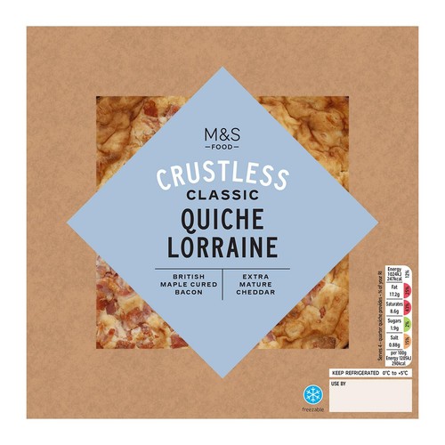 M&S Crustless Classic Quiche Lorraine