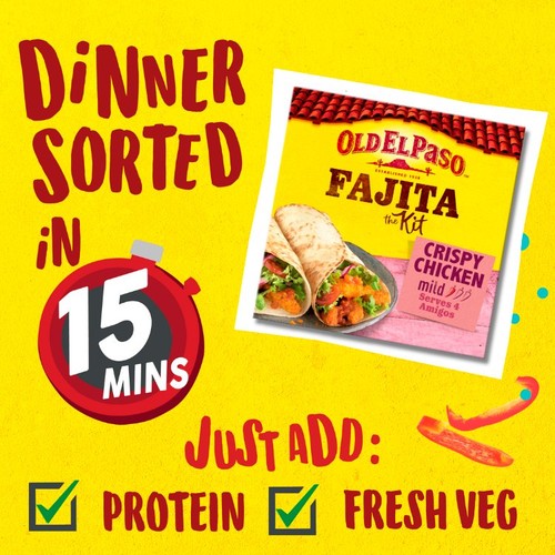 Old El Paso Mexican Oven Baked Crispy Chicken Fajita Kit