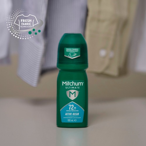 Mitchum Male Ultimate 72H Roll-On, Active Ocean