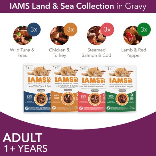 Iams Delights Adult Land & Sea Collection in Gravy Multipack