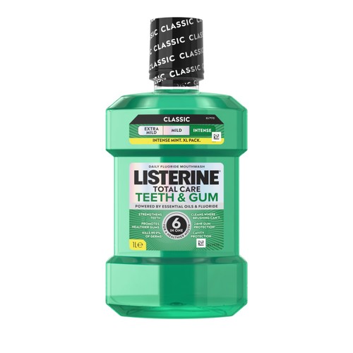 Listerine Total Care Teeth & Gum Intense Mint Classic Mouthwash